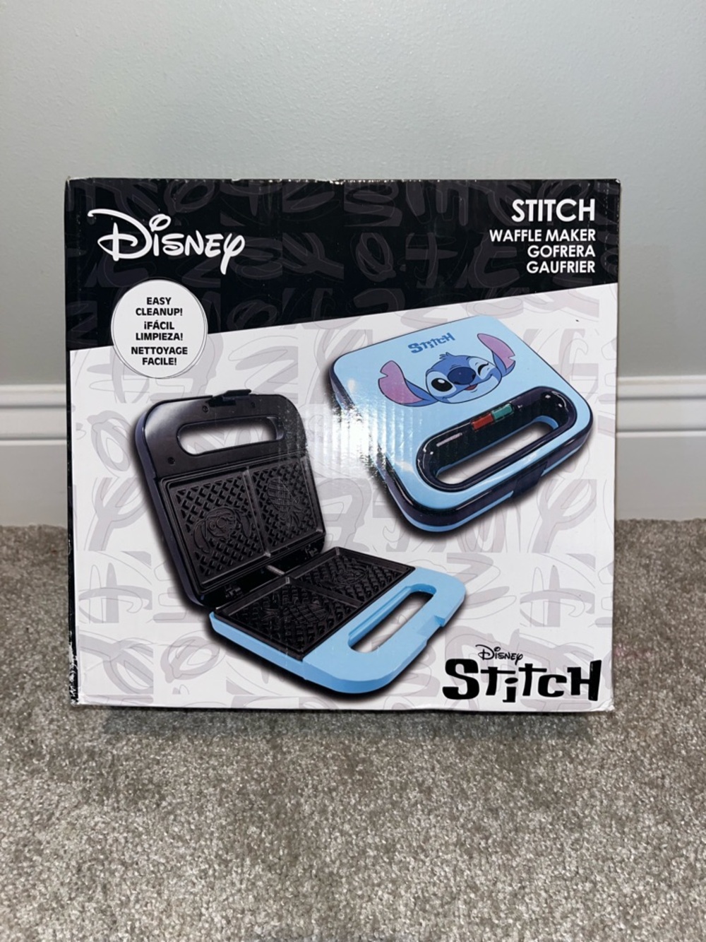 Disney Stitch Light Blue Mini Waffle Press